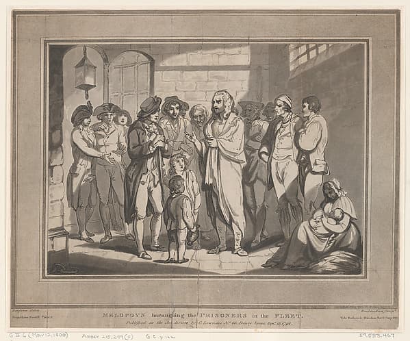 Melopoyn haranguing the Prisoners in the Fleet