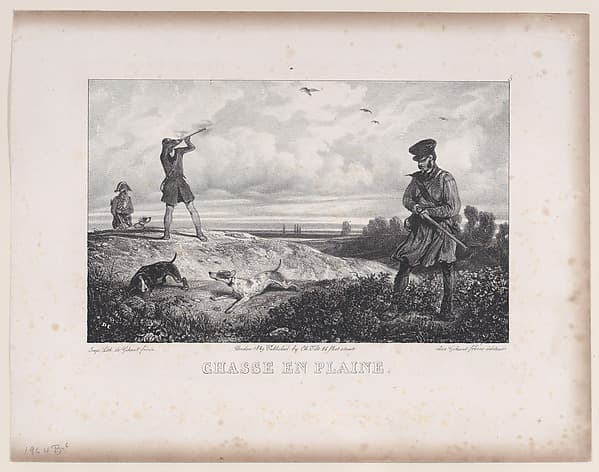 Hunting in the Field, from the series Hunting Scenes