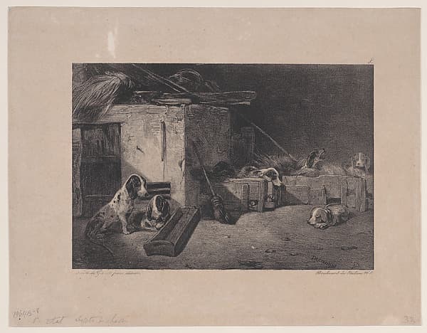 Interior of the Kennel, from the series Hunting Scenes