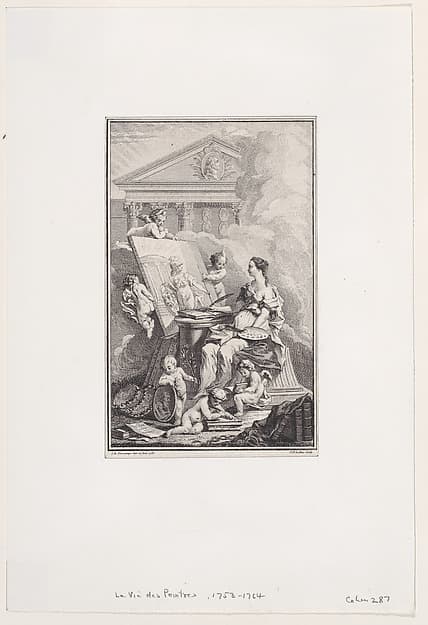 Frontispiece from "La Vie des Peintres"