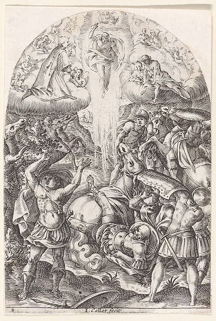 The Conversion of St. Paul, plate 2 from "Les Tableaux de Rome, Les Eglises Jubilaires" (The Paintings of Rome, The Churches Jubilee)