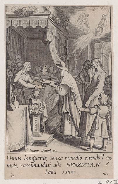 The Healing of the Sick, from Scelta d'Alcuni Miracoli e Grazie della Santissima Nunziata di Firenze (Selection of Some Miracles and Graces that Occurred in the Church of the Annunziata in Florence)