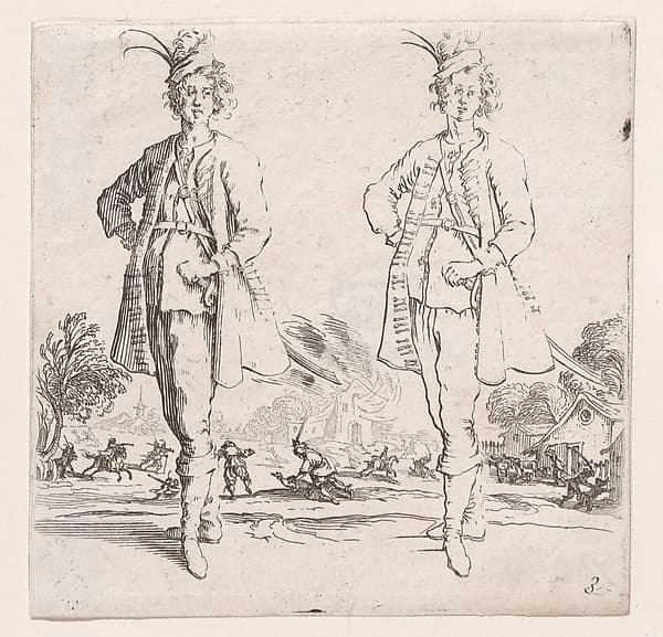 Le Turc Vu de Face, La Main Droite Posée sur la Hanche (Front View of the Turk, Right Hand Placed on Hip), from Varie Figure (Various Figures), plate 3