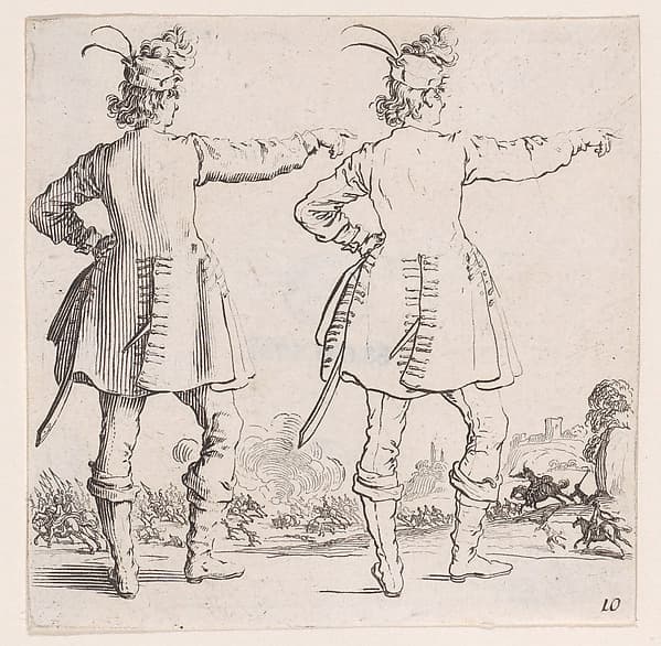 Le Turc Vu de Dos (The Turk Seen from Behind), from Varie Figure (Various Figures), plate 10