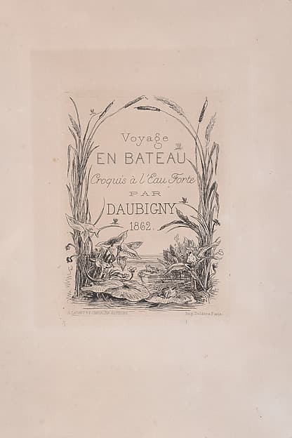 Frontispiece, Voyage en bateau