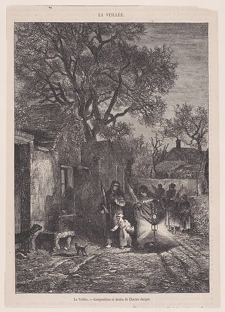 La Veillée; from Magasin Pittoresque