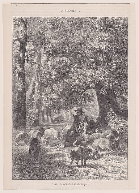 La Glandée; from Magasin Pittoresque