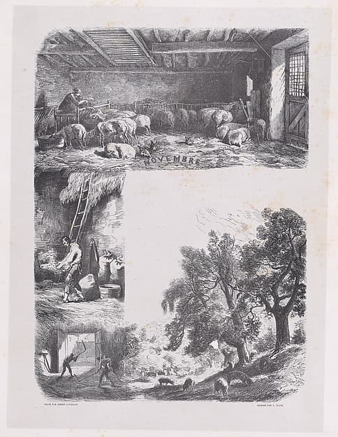 November, from "Album of Rustic Subjects"