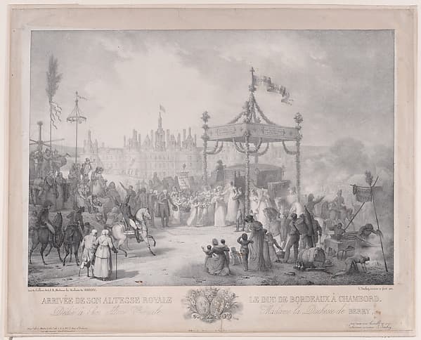 The Arrival of His Royal Highness The Duke of Bordeaux at Chambord