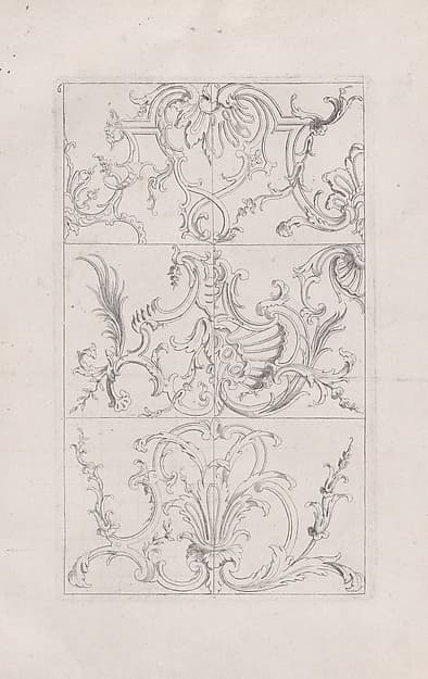 Livre Nouveau de Prinsipes D'Ornemens..., Plate 6