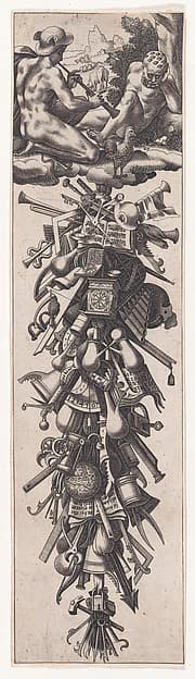 Mercury Putting Argus to Sleep and Festoon of Instruments