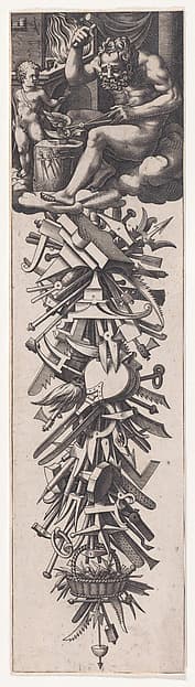 Vulcan Forging the Wings of Cupid