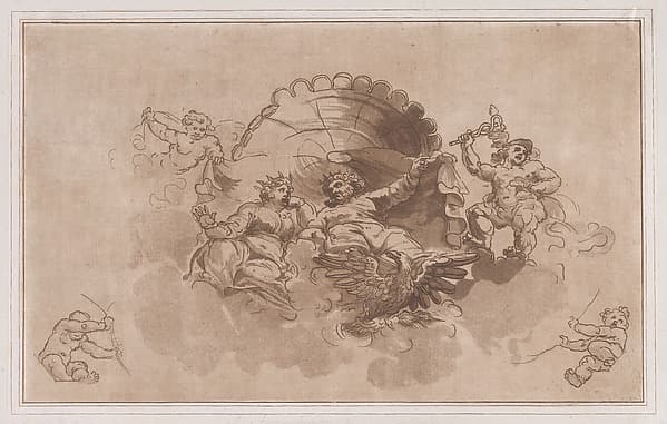 Jupiter and Juno in the clouds