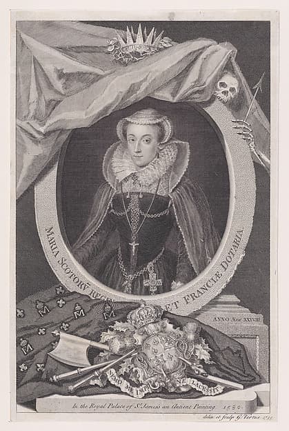 Maria Scotorv Regin et Franciae Dotaria, from "Heads of the Kings of England, and of several Famous Persons"