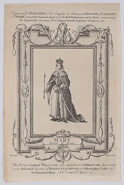 Mary, Queen of Scots (from "Barnard's New, Comprehensive and Complete History of England")