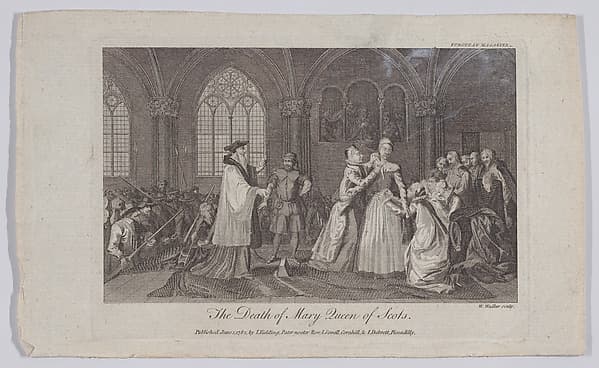 The Death of Mary Queen of Scots (from "European Magazine and London Review," volume I)