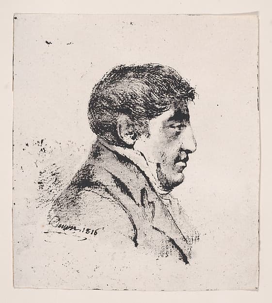 Portrait, head of a man