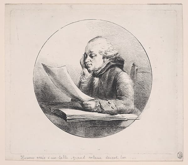 Portrait of a Man Reading