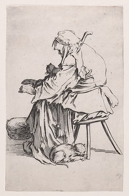 La Vieille aux Chats (The Old Woman with Cats), from Les Gueux suite appelée aussi Les Mendiants, Les Baroni, ou Les Barons (The Beggars, also called the Barons)