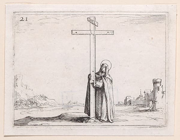 La Religieuse Tenant La Sainte Croix (The Nun Holds the Cross), from Lux Claustri ou La Lumière du Cloitre (The Light of the Cloisters), plate 21