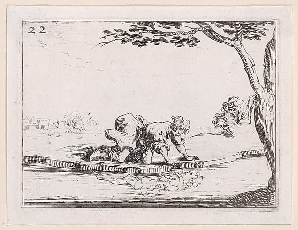 Narcisse se Mirant dans l'Eau (Narcissus Looking at Himself in the Water), from Lux Claustri ou La Lumière du Cloitre (The Light of the Cloisters), plate 22