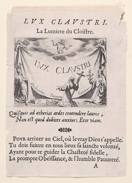 Frontispiece, from Lux Claustri ou La Lumière du Cloitre (The Light of the Cloisters), plate 1