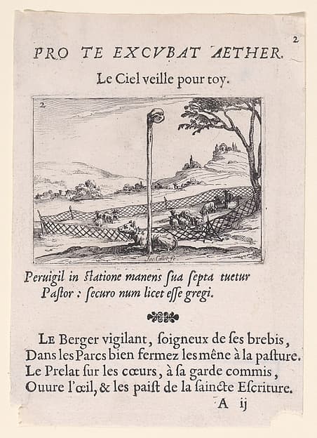 L'Oeil Vigilant (The Vigilant Eye), from Lux Claustri ou La Lumière du Cloitre (The Light of the Cloisters), plate 2