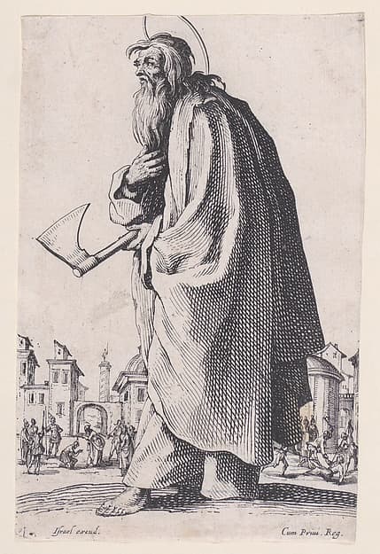 St. Thaddeus (St. Jude), from Les Grands Apôtres Debout, Représentant Le Sauveur, La Bienheureuse Marie et Les Saints Apôtres (The Large Standing Apostles, Representing The Savior, The Blessed Mary and The Apostles)