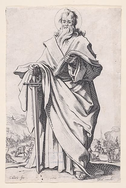 St. Paul, from Les Grands Apôtres Debout, Représentant Le Sauveur, La Bienheureuse Marie et Les Saints Apôtres (The Large Standing Apostles, Representing The Savior, The Blessed Mary and The Apostles)