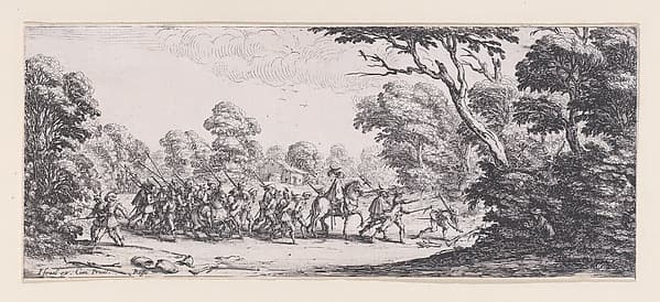 Découverte des Malfaiteurs (The Discovery of the Criminals), from "Les Misères et les Mal-Heures de la Guerre" (The Miseries and Misfortunes of War), plate 9