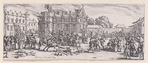 Dévastation d'un Monastère (Devastation of a Monastery), from "Les Misères et les Mal-Heures de la Guerre" (The Miseries and Misfortunes of War), plate 6