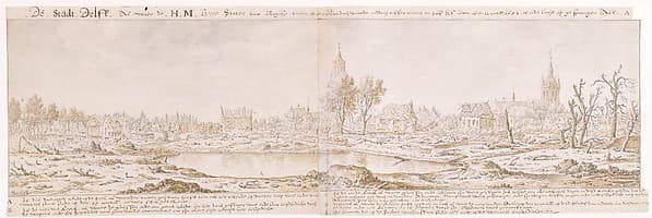 View of Delft after the Explosion of the Gunpowder Arsenal on October 12, 1654