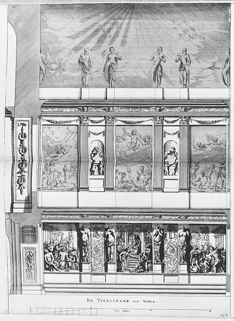 I) Afbeelding van't Stadt Huys van Amsterdam