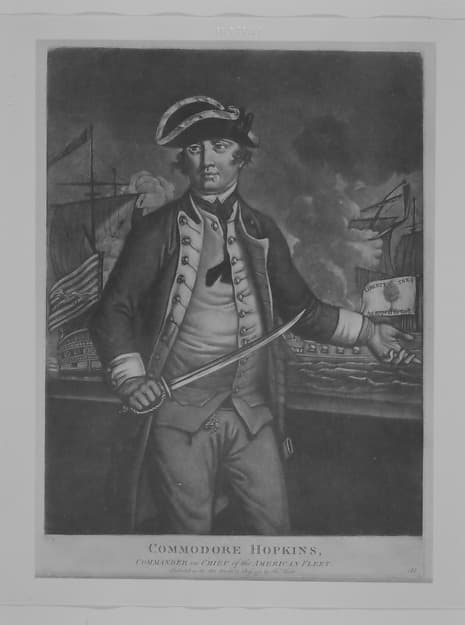 Commodore Hopkins, Commander in Chief of the American Fleet