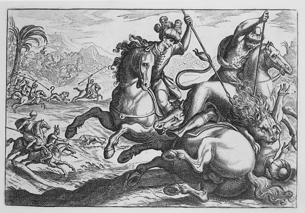 Lion Hunt, from 'Hunting Scenes IV'