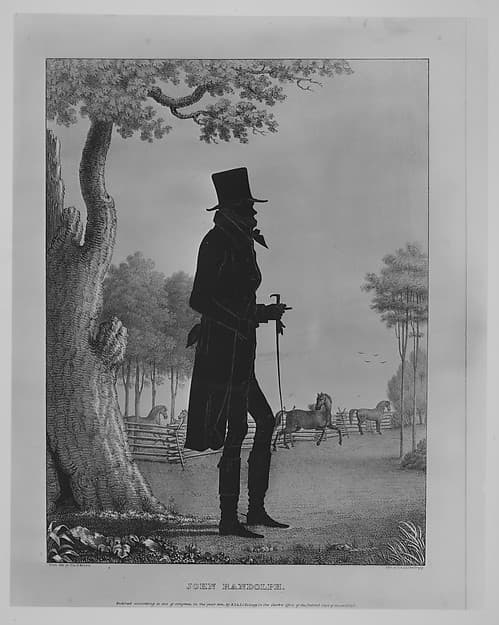 Silhouette Portrait of John Randolph