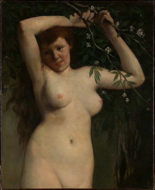 Nude with Flowering Branch