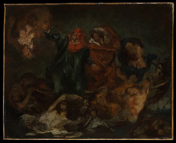 Copy after Delacroix's "Bark of Dante"