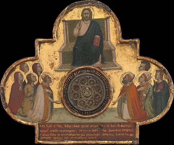 Christ Enthroned with Saints