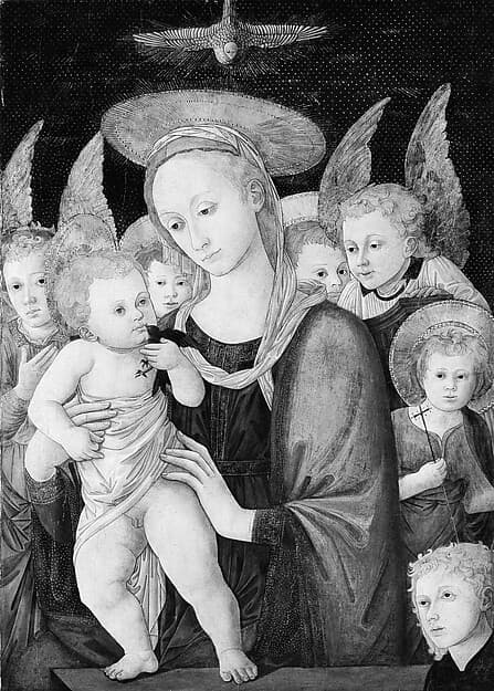 Madonna and Child with the Infant Saint John the Baptist and Angels