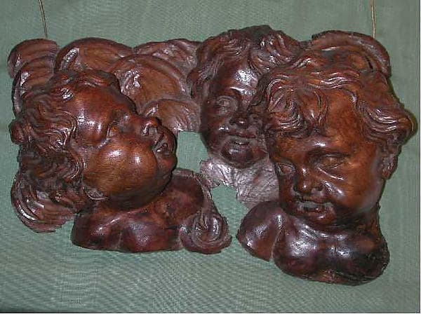 Group of cherub heads