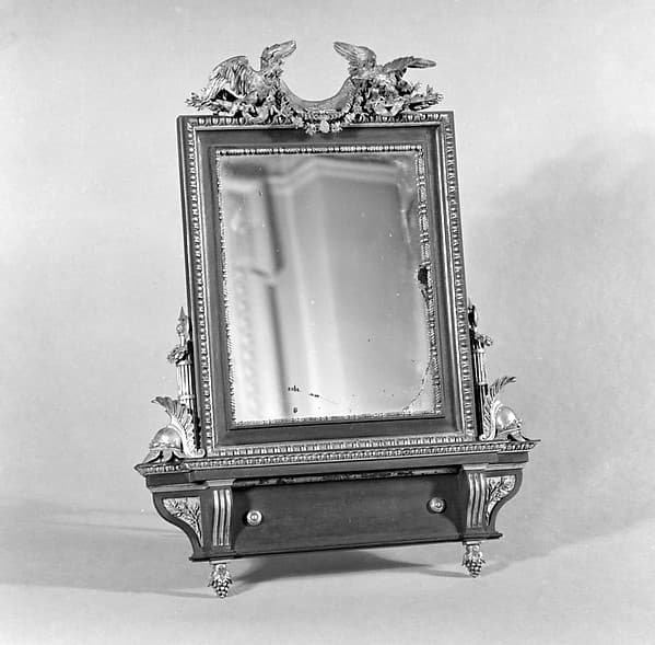 Rectangular toilet mirror