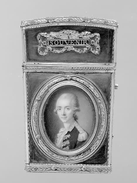 Souvenir with portrait of a man