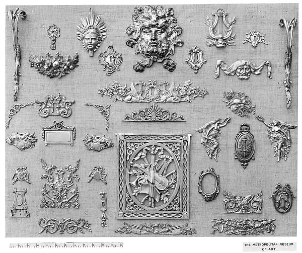 Pair of keyhole escutcheons