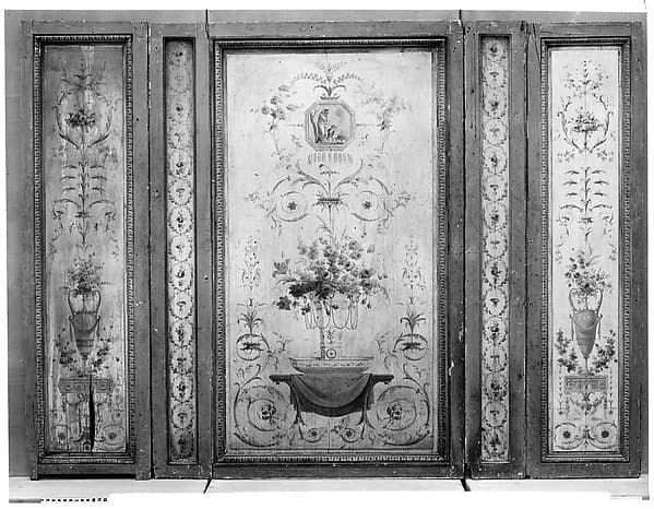 Set of five wall panels