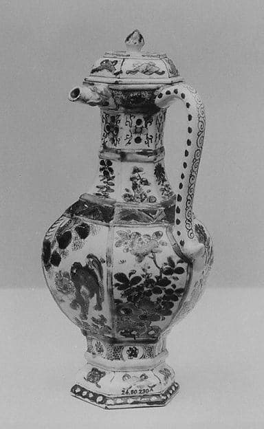 Ewer with cover (one of a pair)