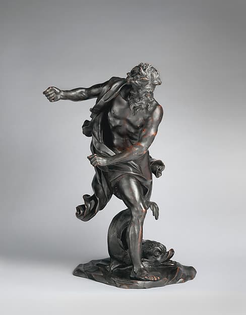 Neptune with a dolphin