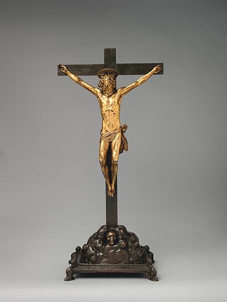 Crucifix on a Golgotha base