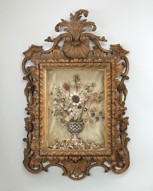 Pair of framed shellworks