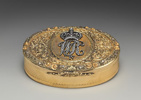 Snuffbox with cipher of William IV of the United Kingdom of Great Britian and Ireland